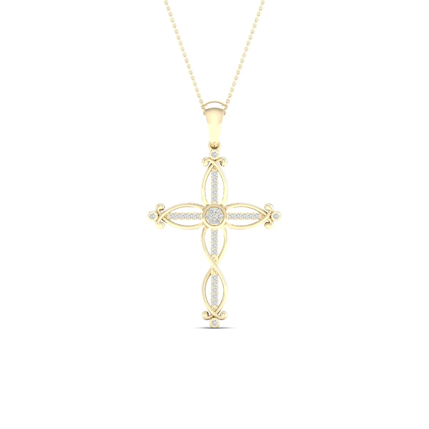 10K 0.10CT Diamond Pendant