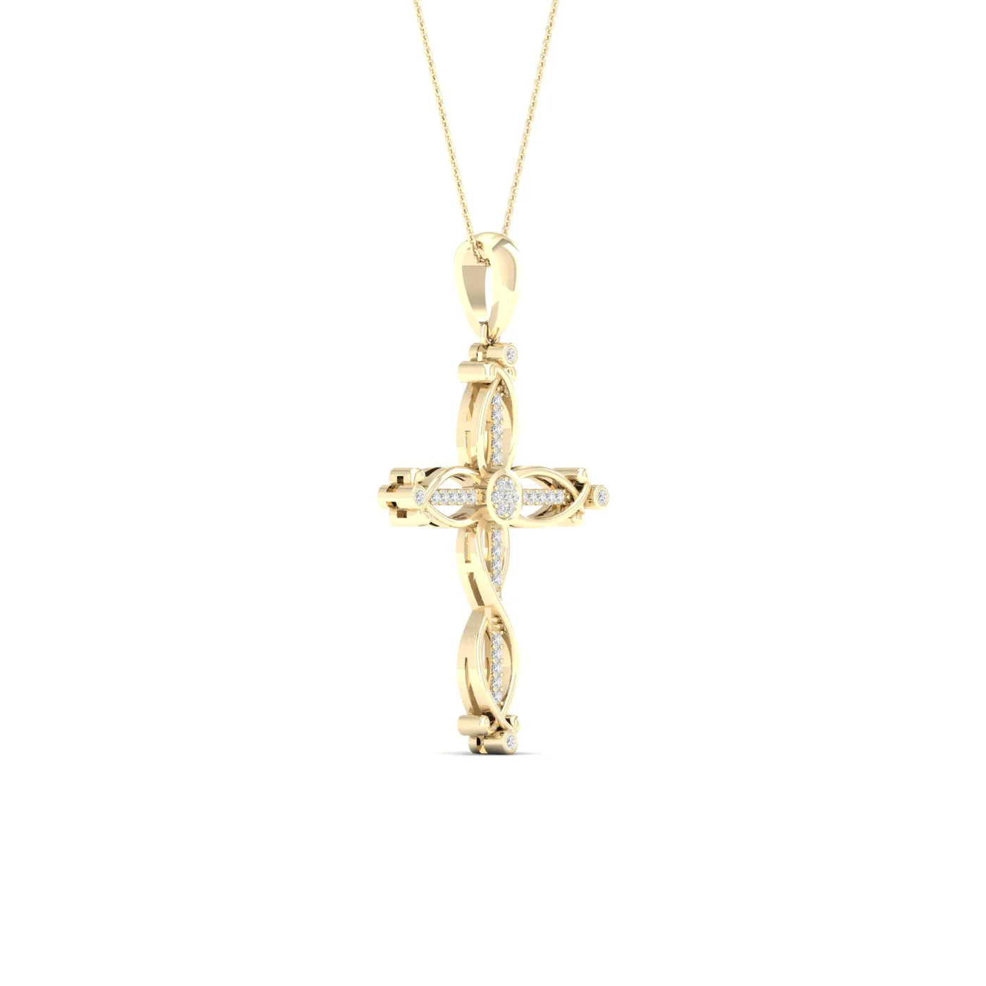 10K 0.10CT Diamond Pendant - Image 2