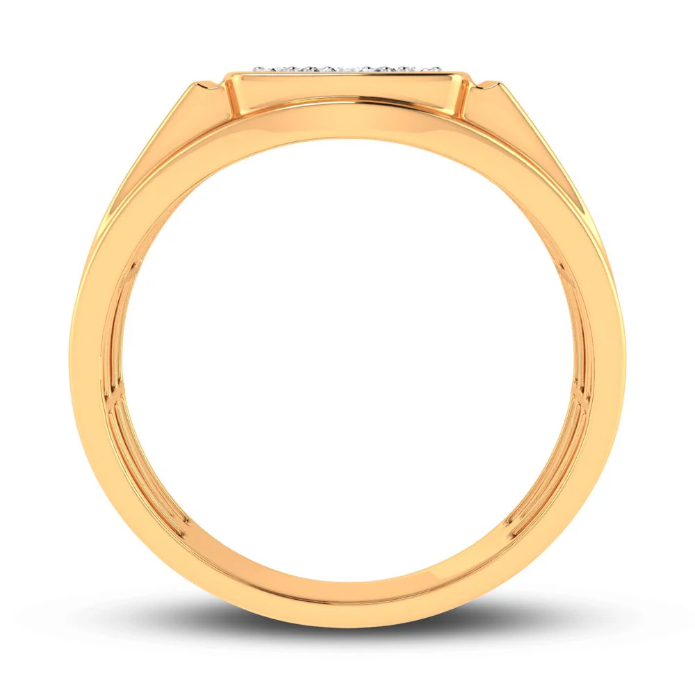 10K 0.13ct Diamond Mens Ring - Image 2
