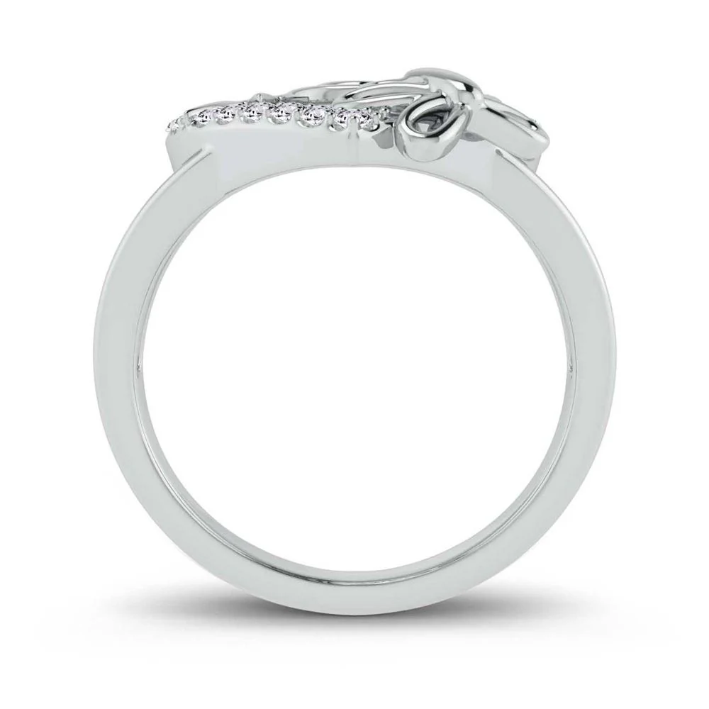 10K 0.16ct Diamond Ring - Image 3