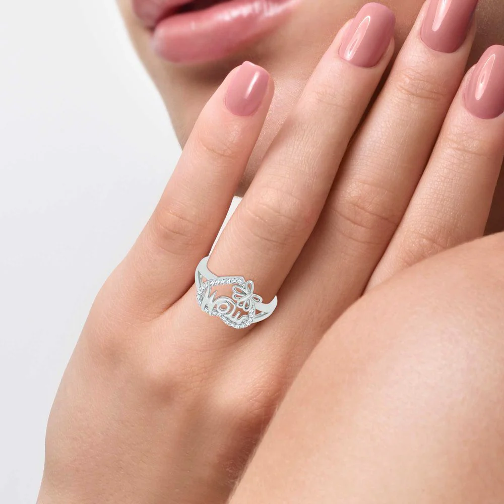 10K 0.16ct Diamond Ring - Image 4