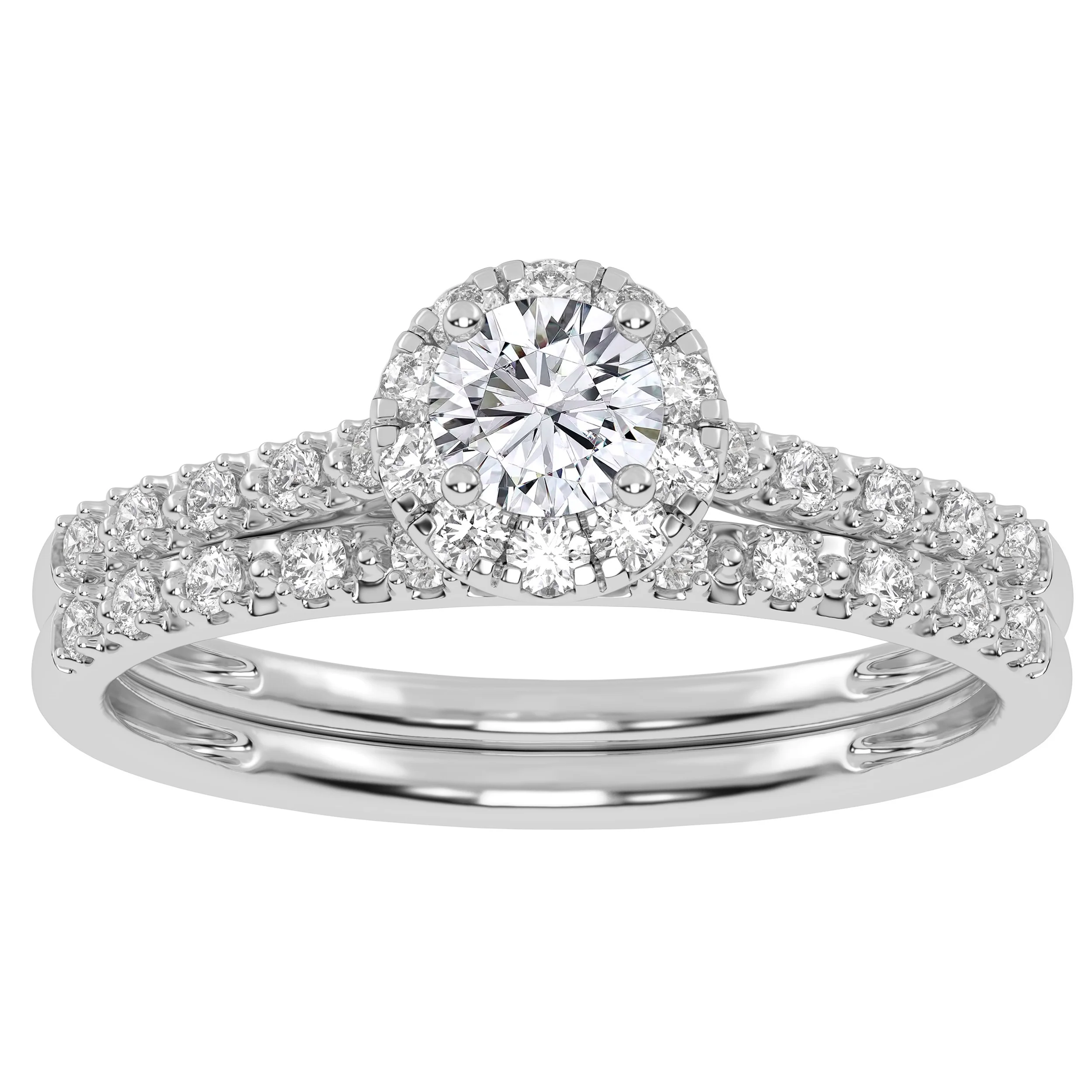 10K 0.38CT  Certified Lab-Grown Diamond Bridal Set - Image 3