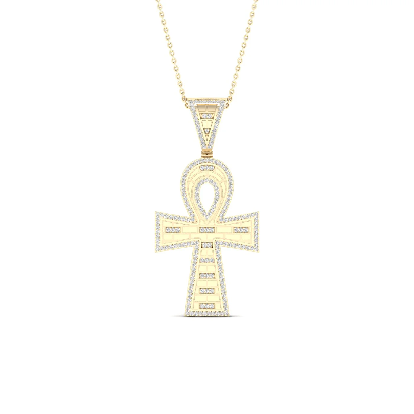 Timeless 10k Gold 0.50CT Diamond Faith Pendant