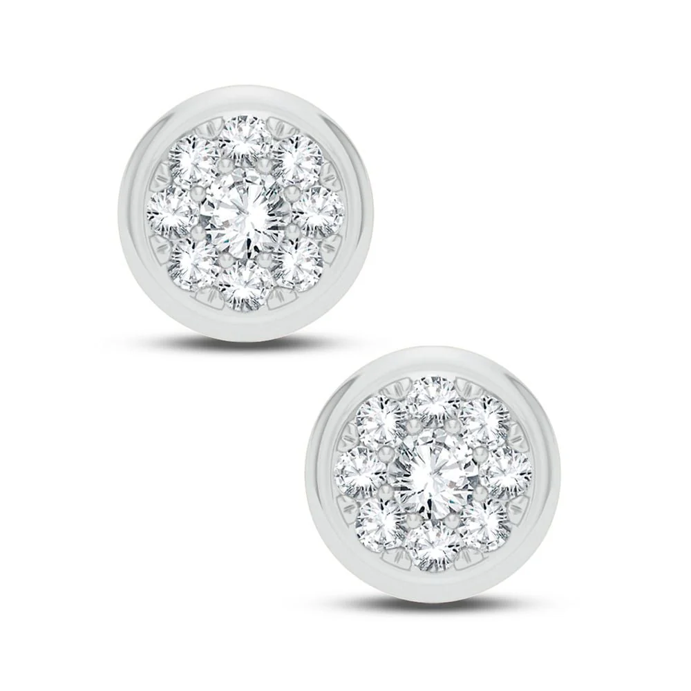 14K 0.25CT DIAMOND EARRING - Image 2