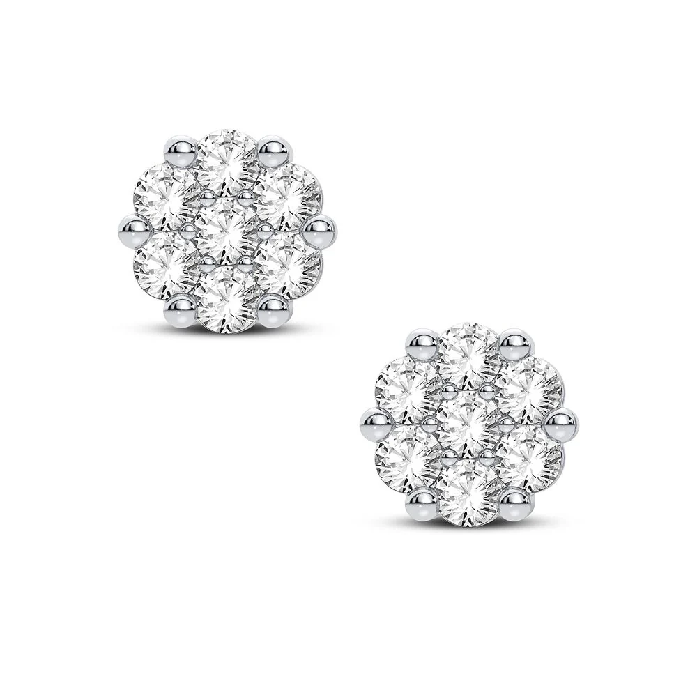 14K 0.33CT Diamond Earring - Image 2