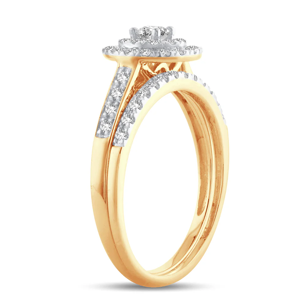 14K 0.50CT DIAMOND BRIDAL RING - Image 2