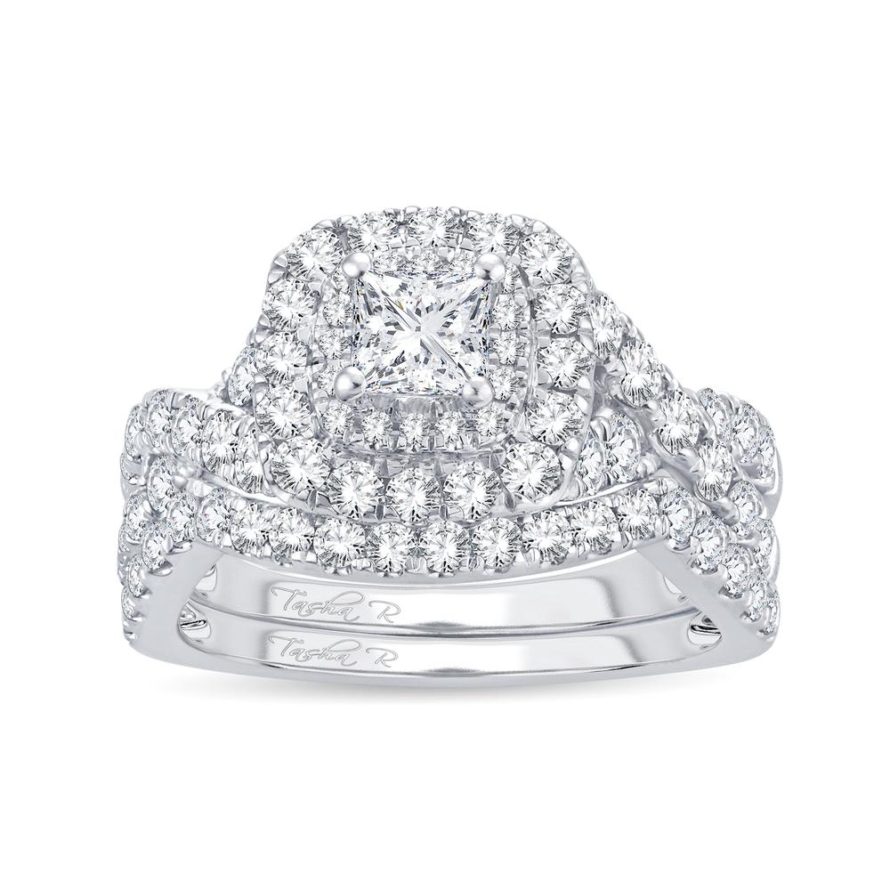 Timeless 14k White Gold 0.75ct Diamond Bridal Ring