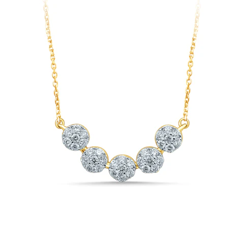 14K 0.75CT DIAM NECKLACE - Image 3
