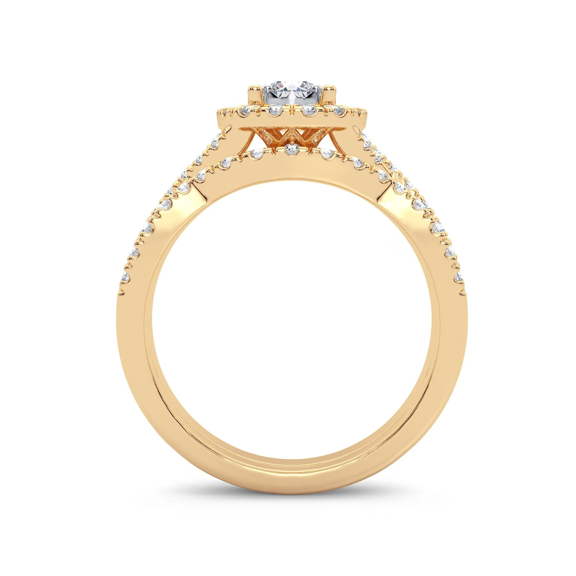 14K 0.75CT Diamond Bridal Ring - Image 3