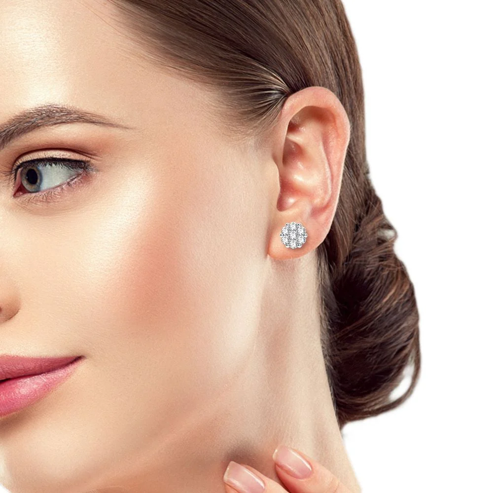 14K 0.75CT Diamond Earring - Image 3
