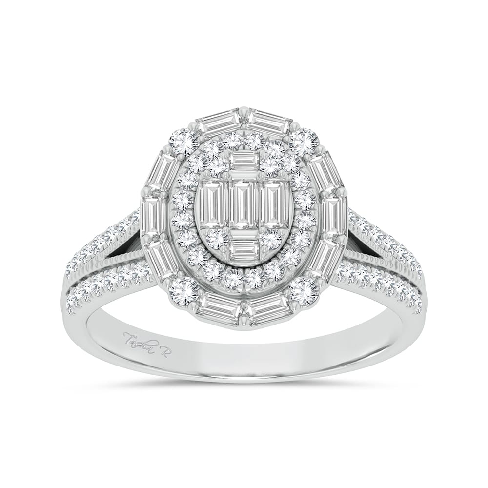 Romantic 14k Rose Gold 0.75ct Diamond Engagement Ring