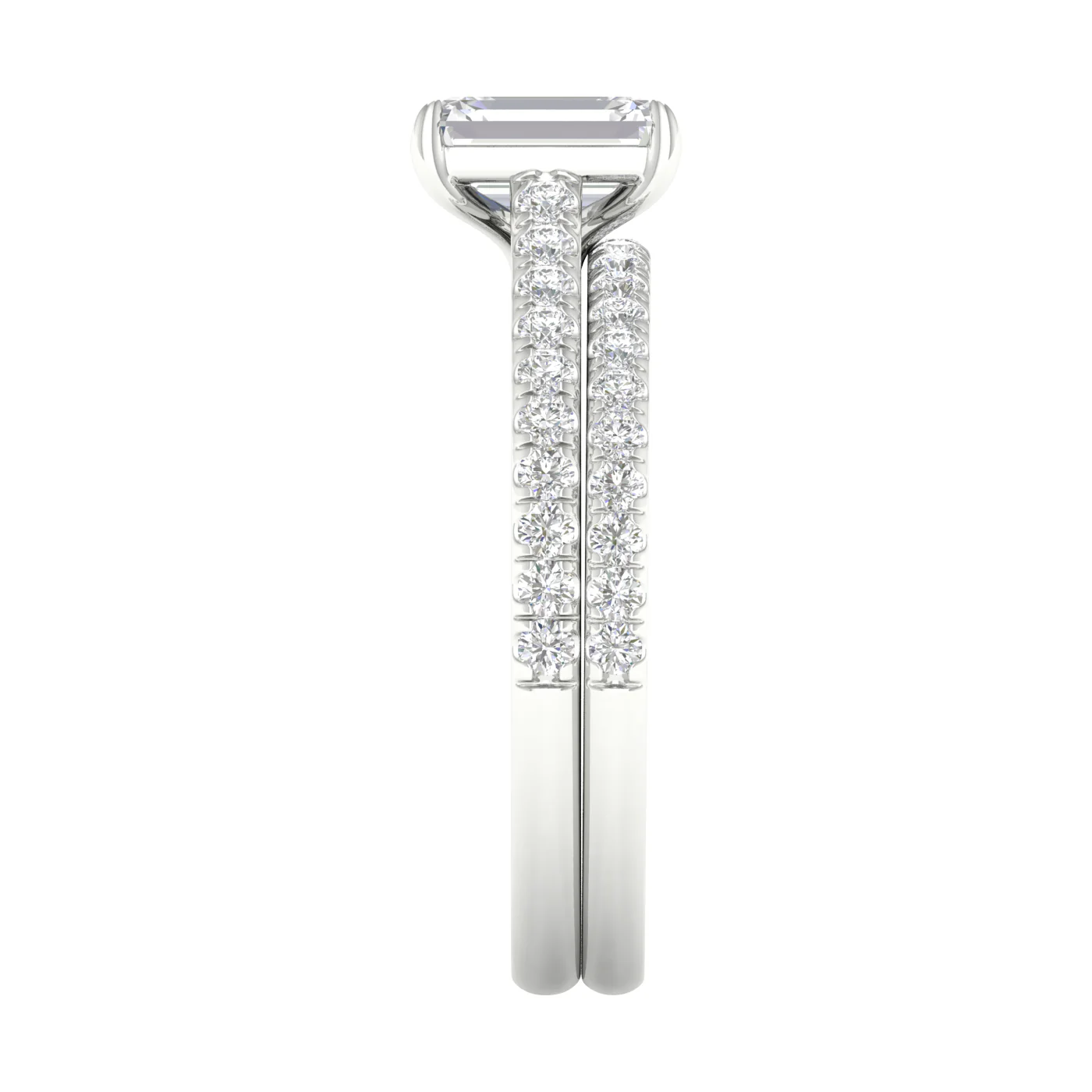 14K 1.50CT Certified Lab Grown Diamond Bridal Set - Image 2