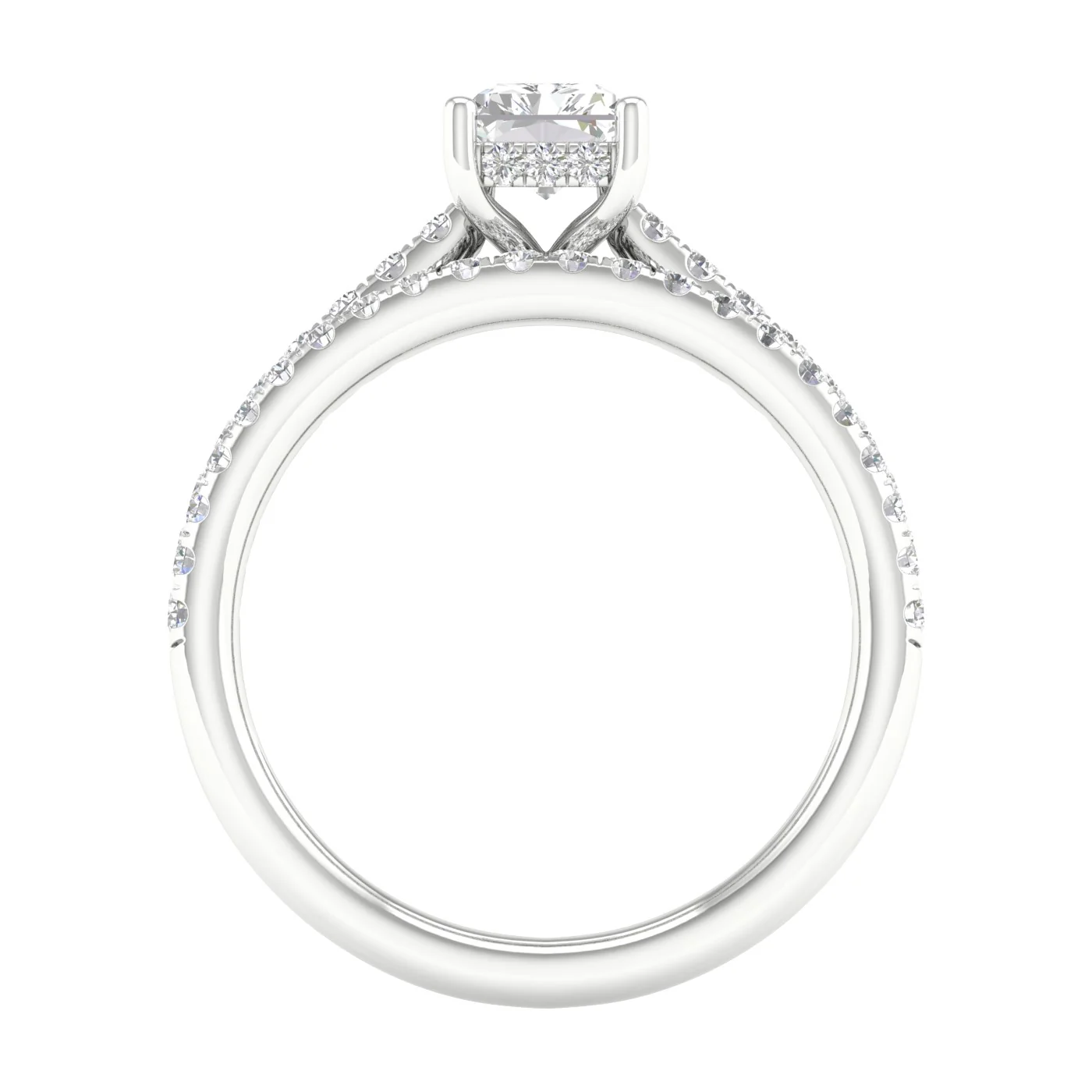 14K 1.50CT Certified Lab Grown Diamond Bridal Set - Image 3