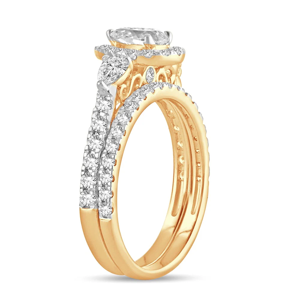 14K 1.50CT DIM BRIDAL RING - Image 2