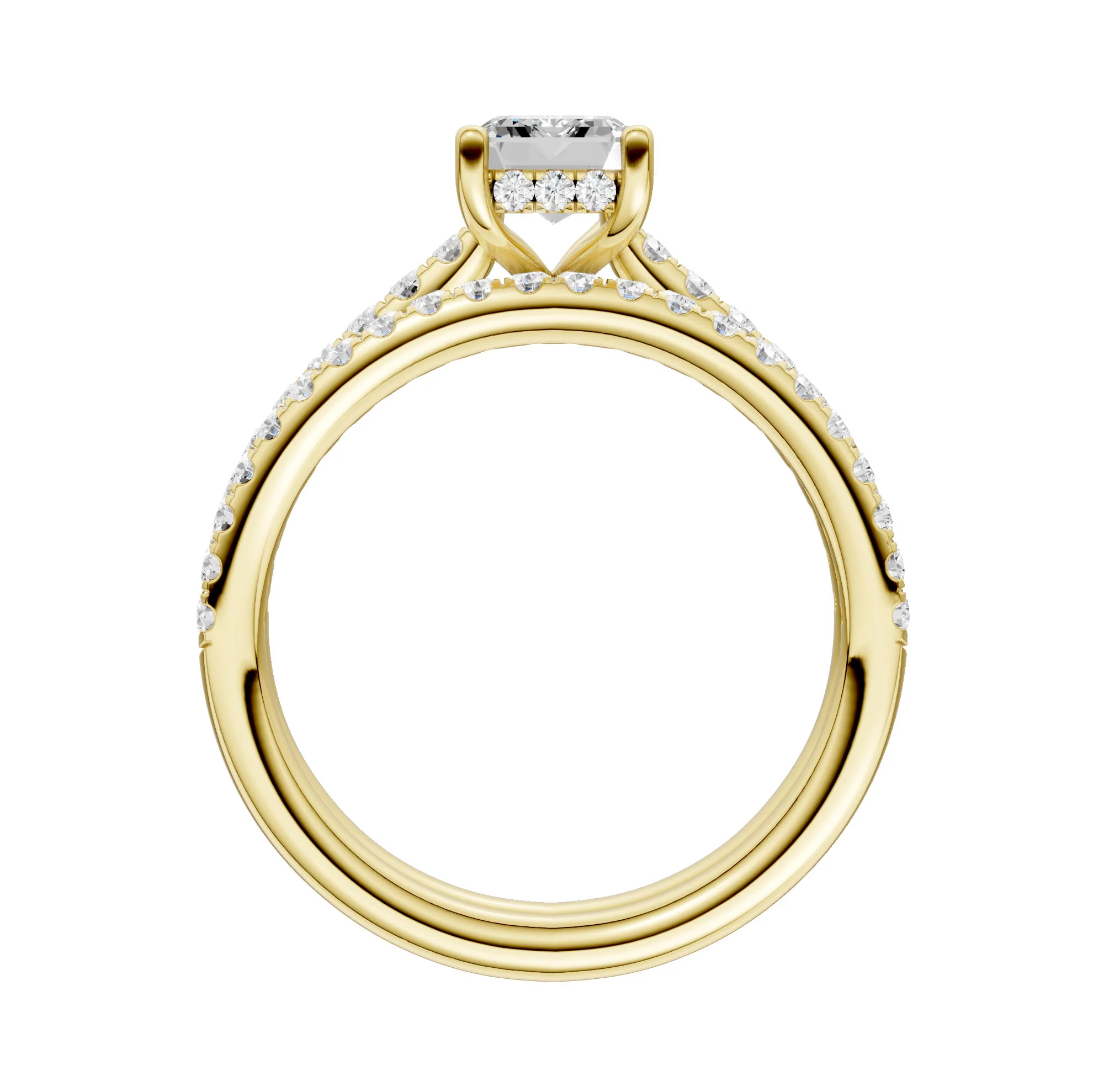 14K 1.50CT Lab Diamond Bridal Ring - Image 3