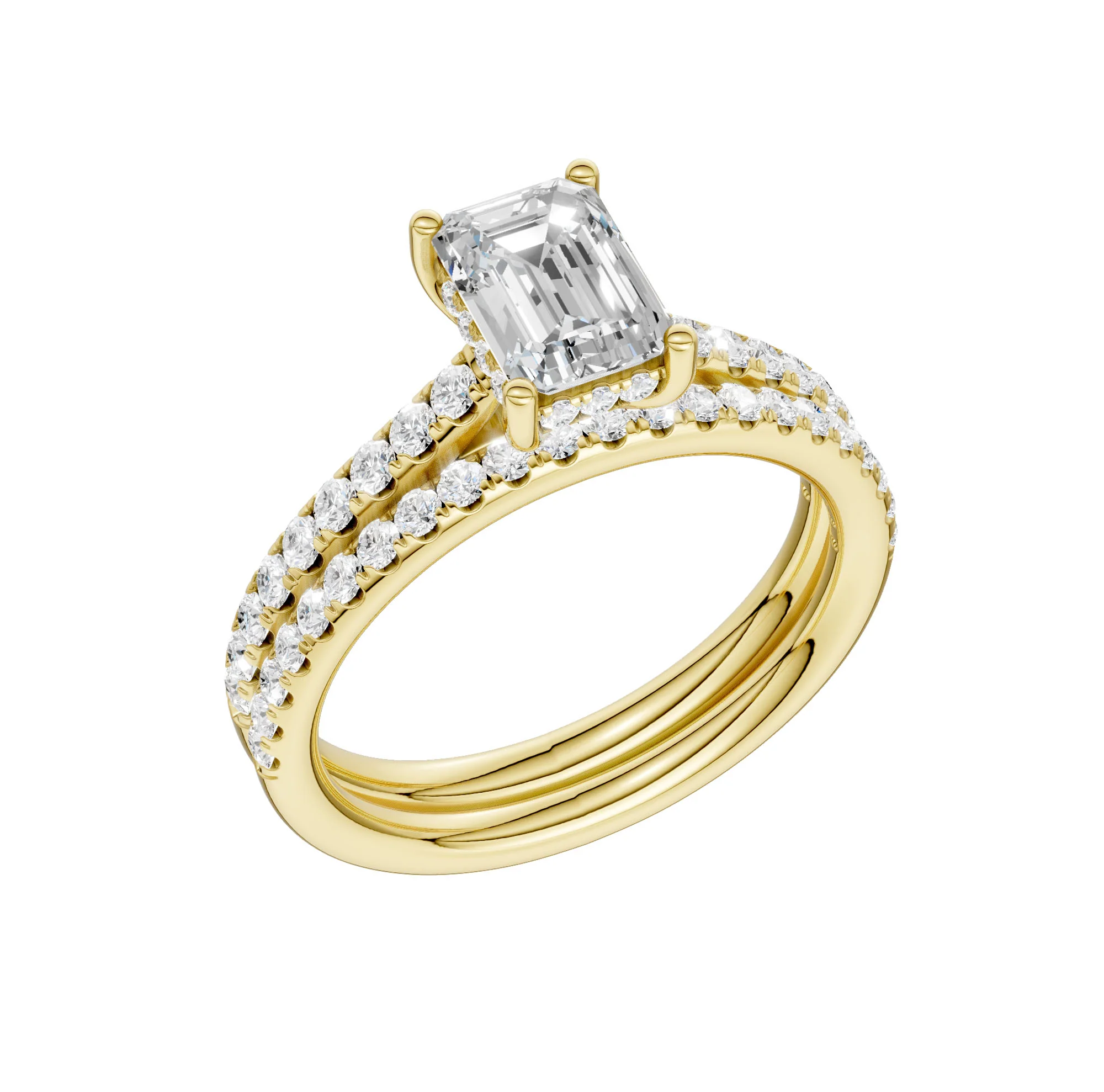 14K 1.50CT Lab Diamond Bridal Ring - Image 4