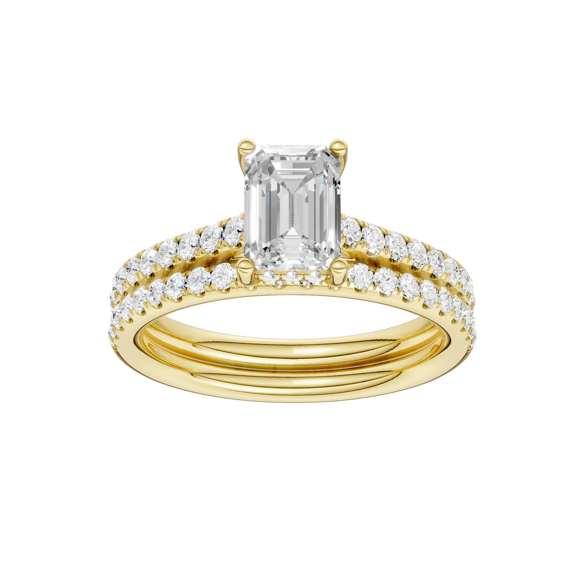14K 1.50CT Lab Diamond Bridal Ring - Image 6