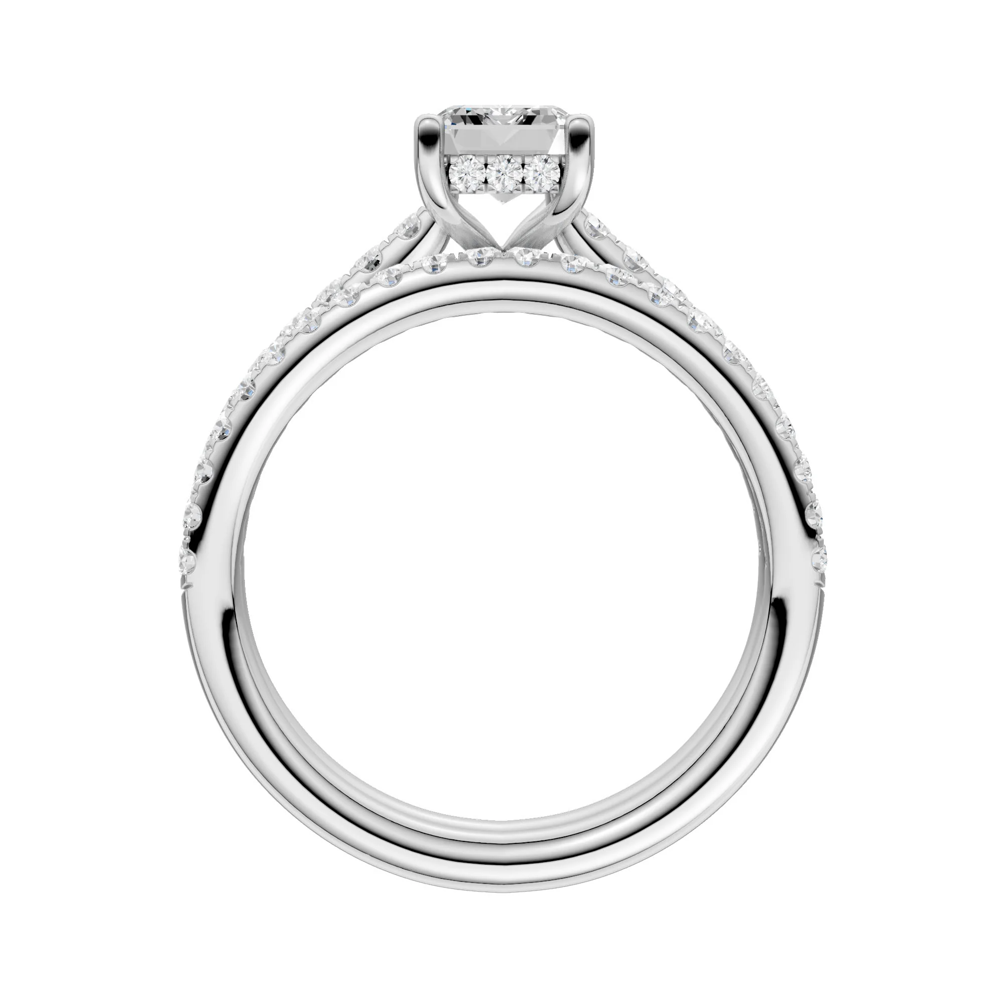 14K 1.50CT Lab Diamond Bridal Ring - Image 3