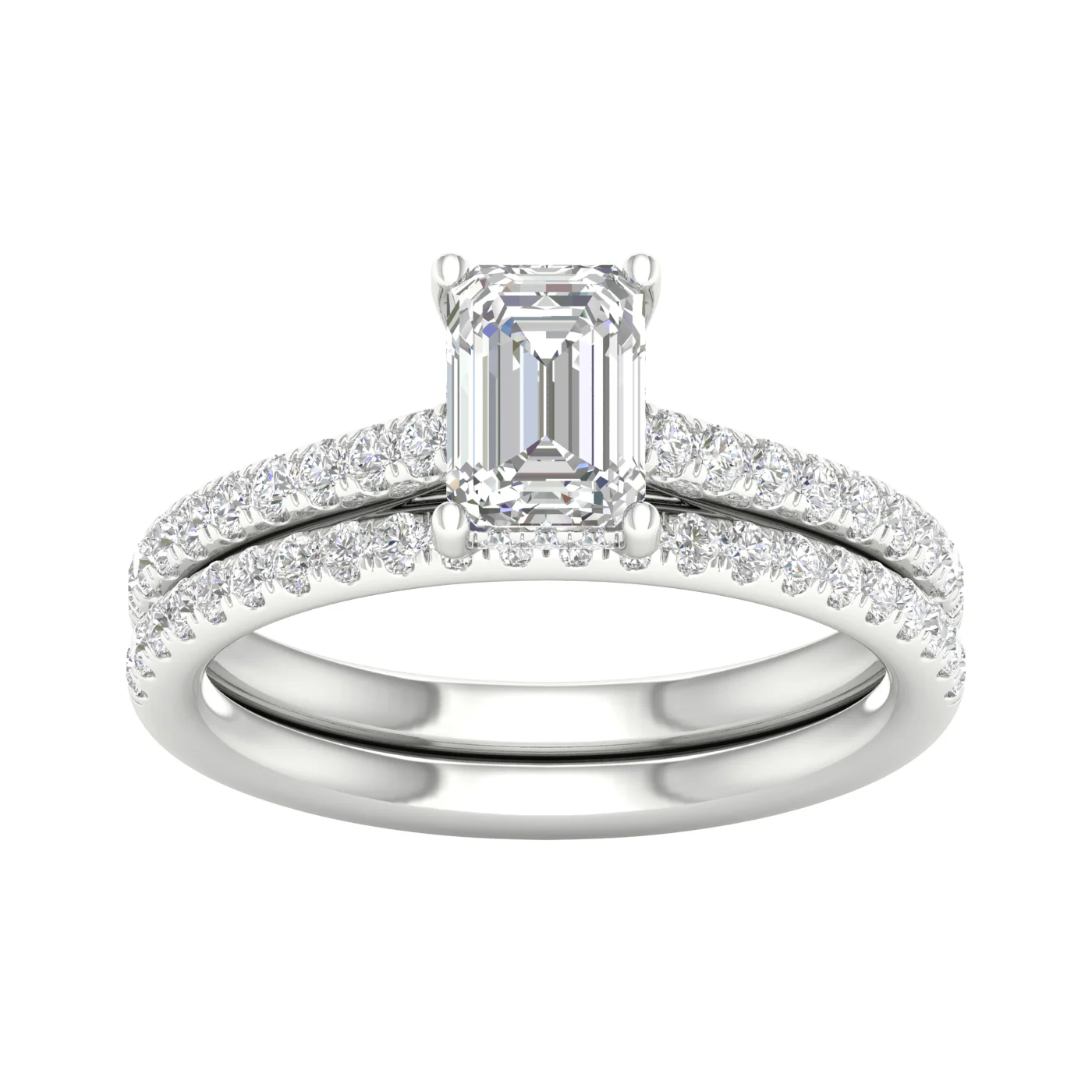 14K 1.50CT Lab Diamond Bridal Ring - Image 5