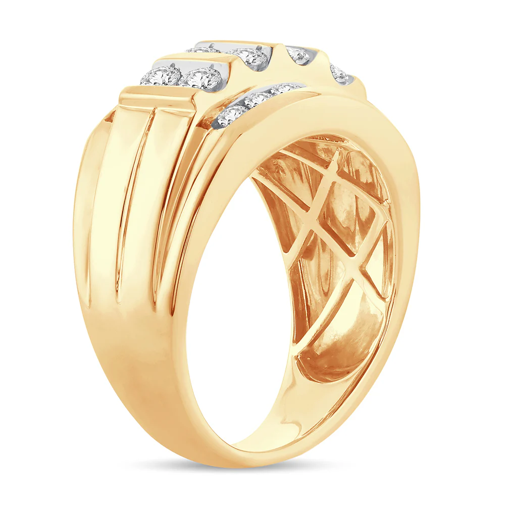 14K  2.00CT  Diamond Mens Band - Image 2