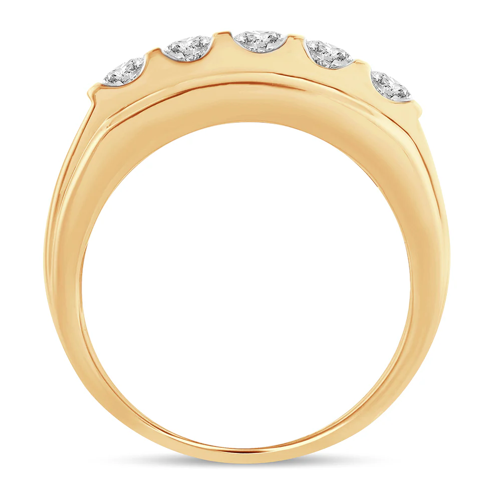 14K  2.00CT  Diamond Mens Band - Image 3