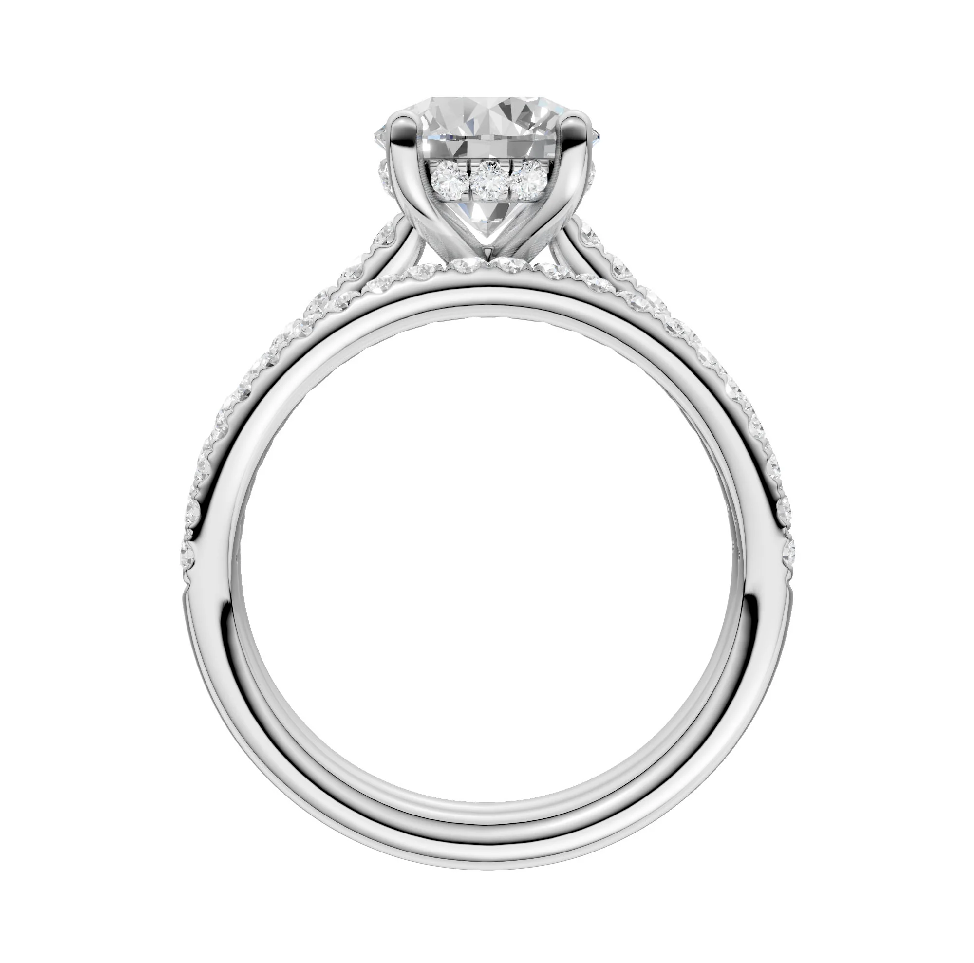 14K 2.50CT  Lab Diamond Bridal Ring - Image 4