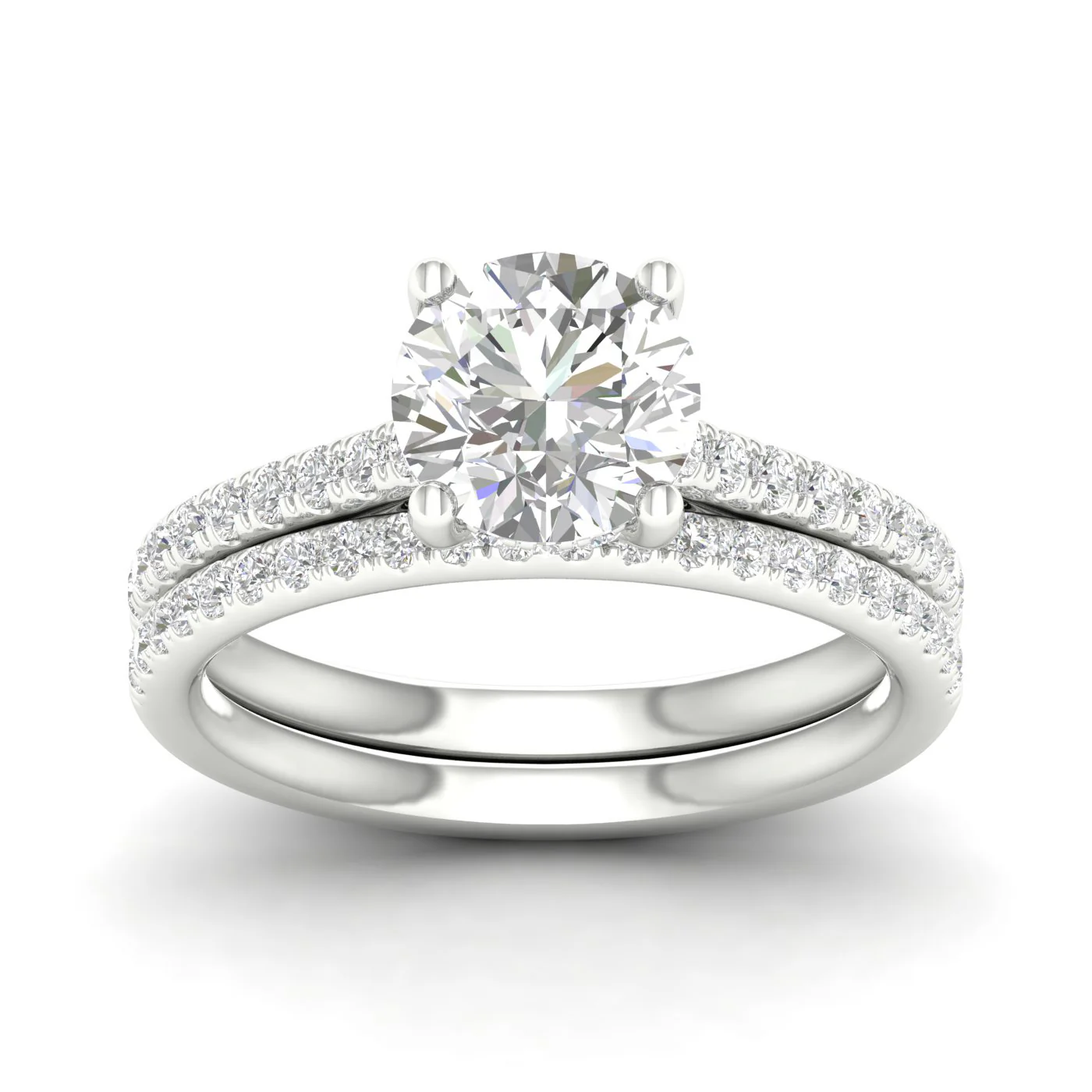 14K 2.50CT  Lab Diamond Bridal Ring - Image 6