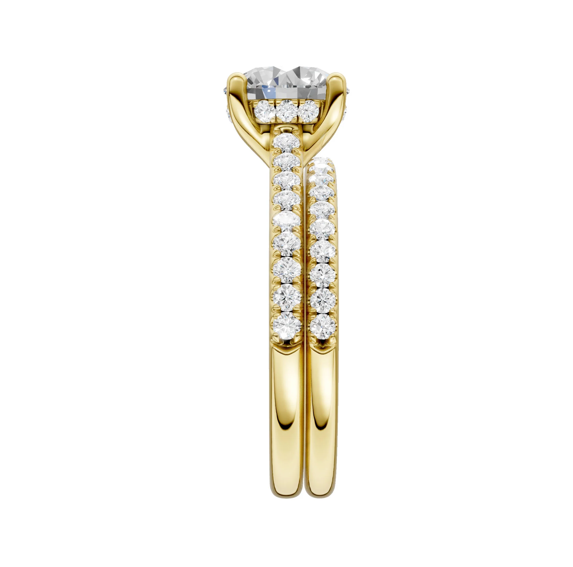 14K 2.50CT  Lab Diamond Bridal Ring - Image 2