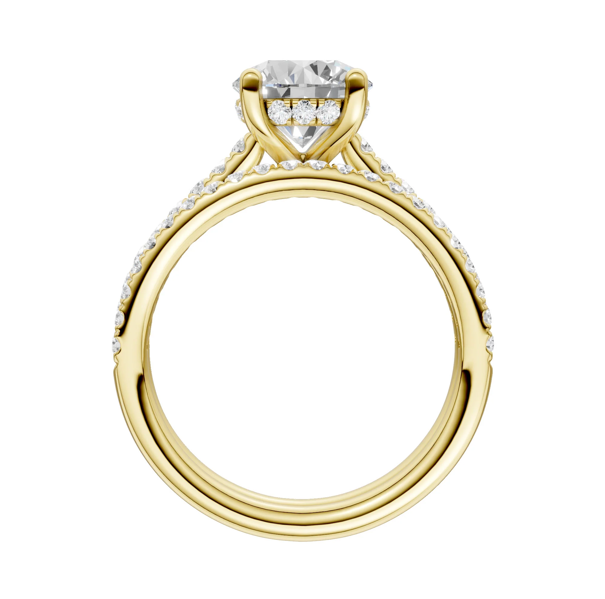 14K 2.50CT  Lab Diamond Bridal Ring - Image 3