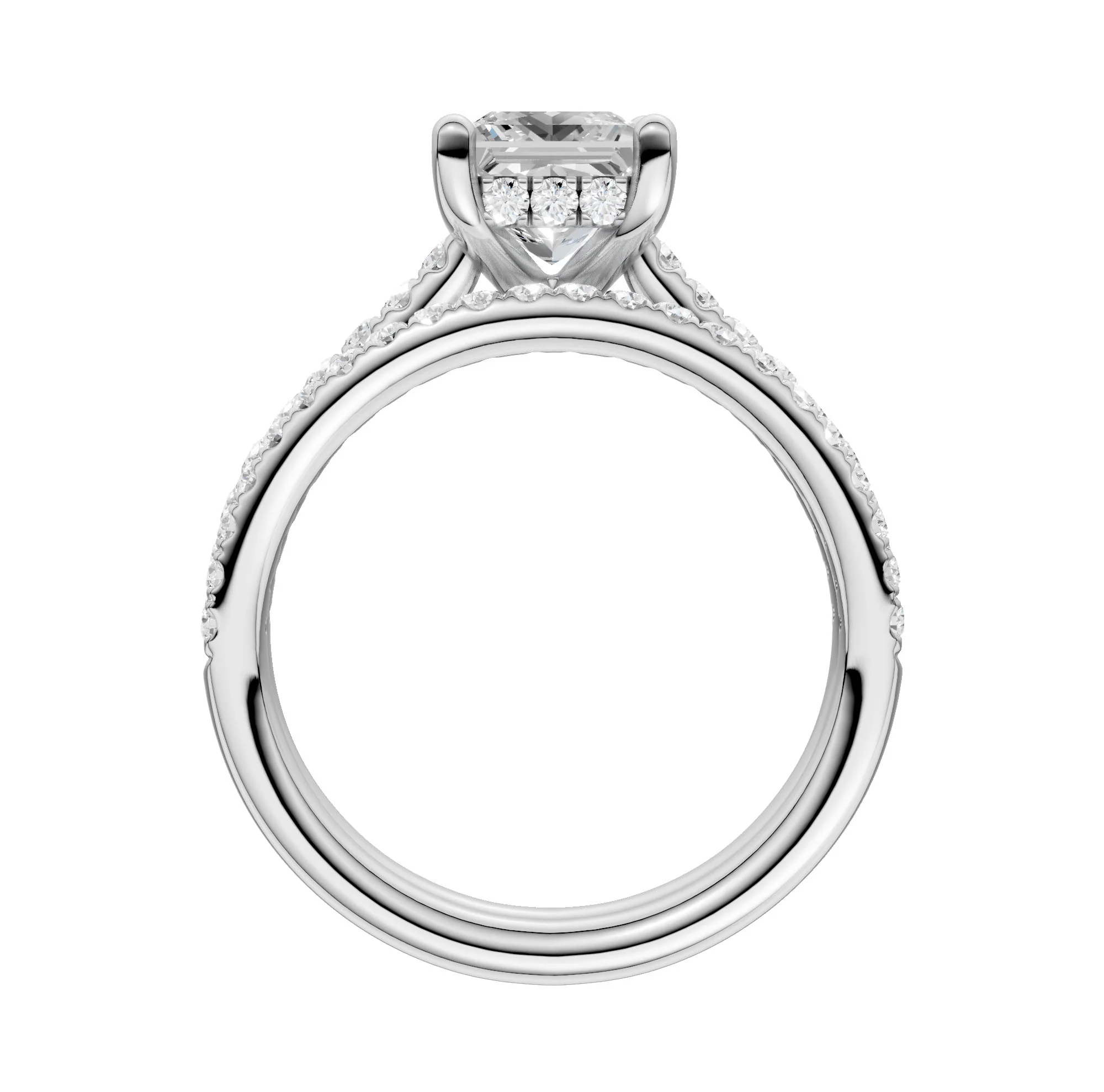 14K 2.50CT  Lab Diamond Bridal Ring - Image 3