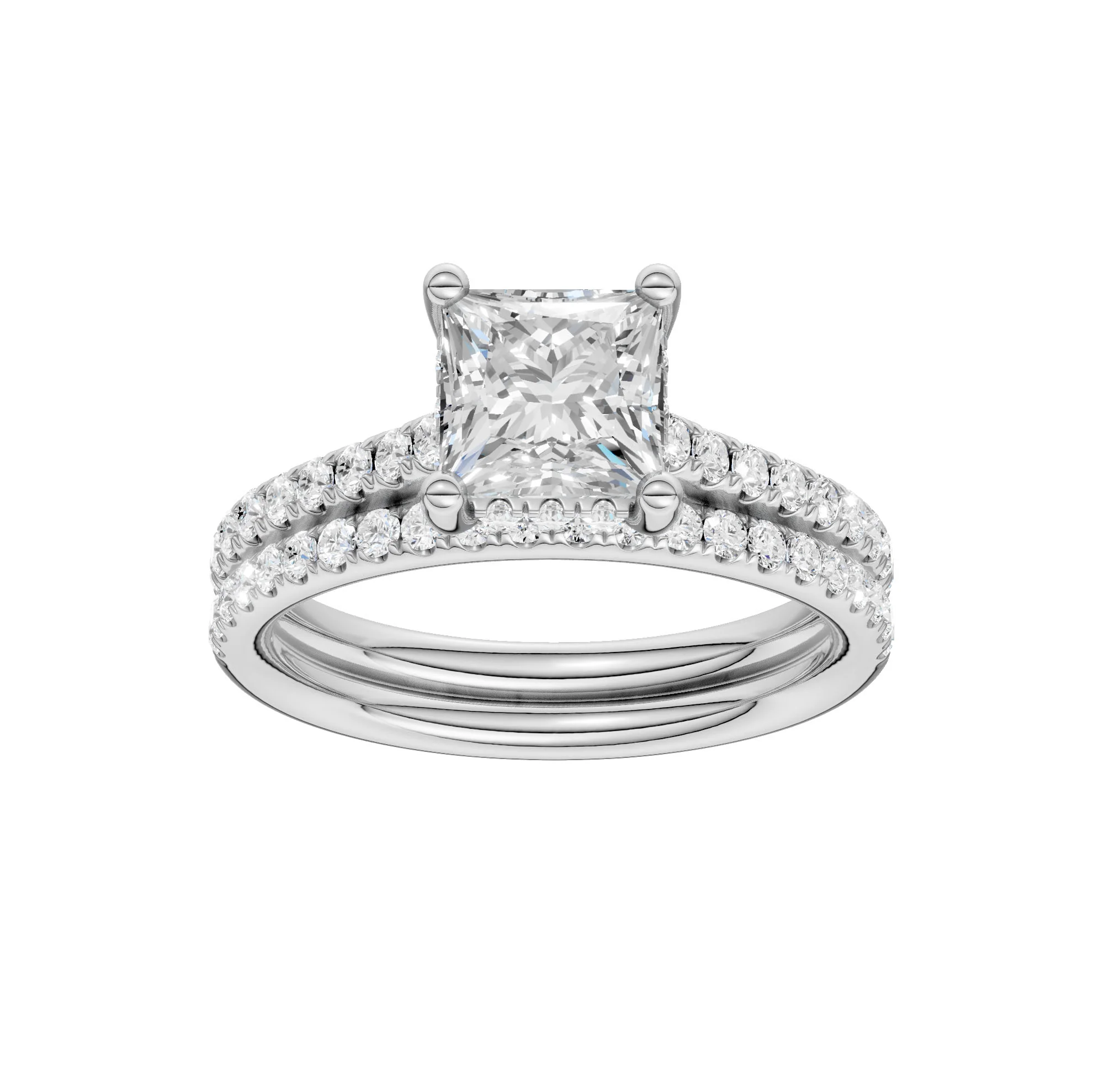 14K 2.50CT  Lab Diamond Bridal Ring - Image 6