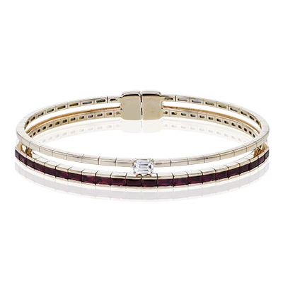 Color Bangle in 18k Gold
