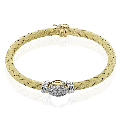 Bangle in 18k Gold with Diamonds - Image 3