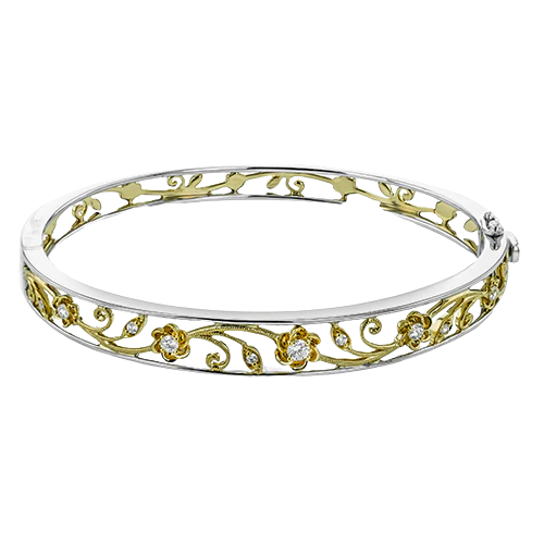 Bangle in 18k Gold with Diamonds - Image 2