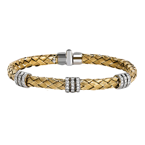 Bangle in 18k Gold with Diamonds