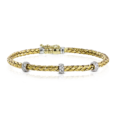 Bangle in 18k Gold with Diamonds