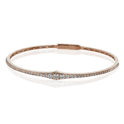 Bangle in 18k Gold with Diamonds