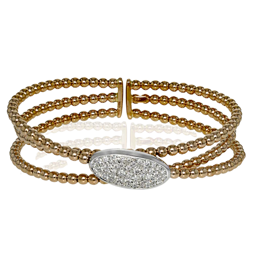 Bangle in 18k Gold with Diamonds