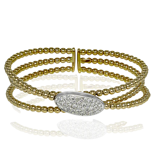 Bangle in 18k Gold with Diamonds
