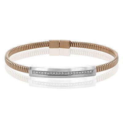 Bangle in 18k Gold with Diamonds