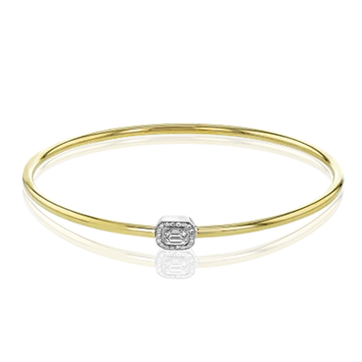 Bangle in 18k Gold with Diamonds
