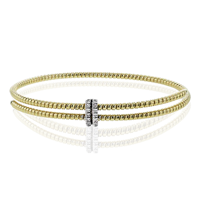 Bangle in 18k Gold with Diamonds