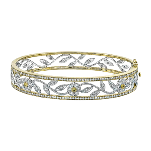 Bangle in 18k Gold with Diamonds