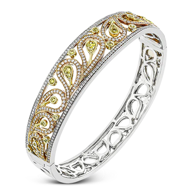 Bangle in 18k Gold with Diamonds