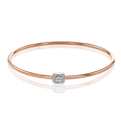 Bangle in 18k Gold with Diamonds