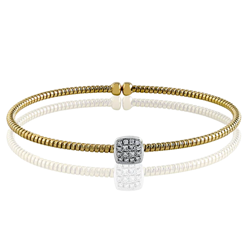 Bangle in 18k Gold with Diamonds
