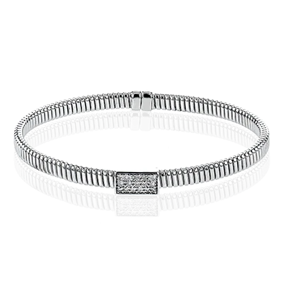Bangle in 18k Gold with Diamonds
