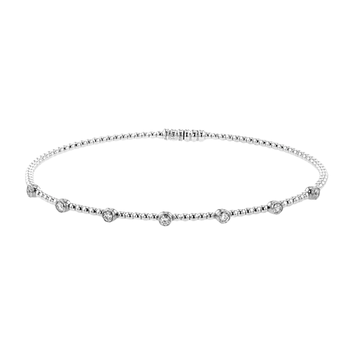 Bangle in 18k Gold with Diamonds