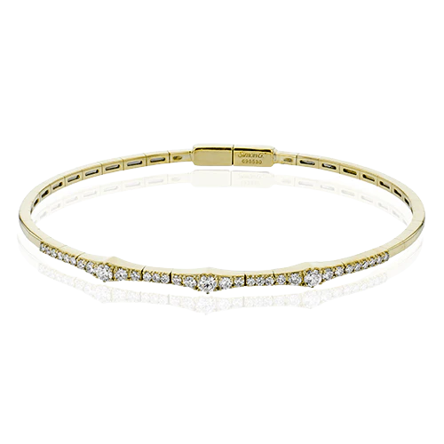 Bangle in 18k Gold with Diamonds