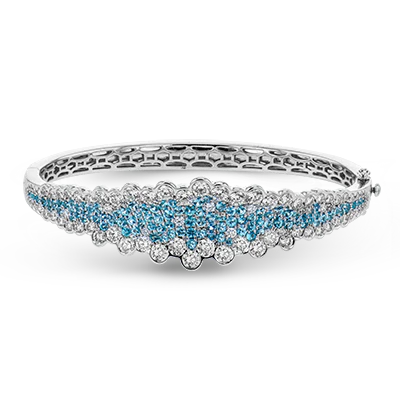 Color Bangle in 18k Gold with Diamonds
